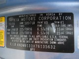 2007 Sedona Color Code for Glacier Blue - Color Code: K9