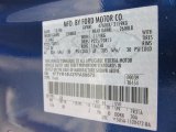 2007 Ranger Color Code for Vista Blue Metallic - Color Code: G9