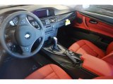 2012 BMW 3 Series 328i Coupe Coral Red/Black Interior