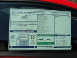 2012 Hyundai Genesis Coupe 2.0T R-Spec Window Sticker