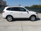 Glacier White Hyundai Santa Fe in 2012