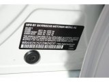 2012 BMW 5 Series 528i Sedan Info Tag