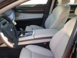 2012 BMW 7 Series 750Li Sedan Oyster/Black Interior