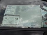 2012 Toyota Tundra SR5 CrewMax Window Sticker