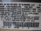 2010 Pilot Color Code for Mocha Metallic - Color Code: YR573M