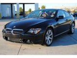 2007 Jet Black BMW 6 Series 650i Coupe #56013879