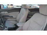 2012 Honda Civic EX-L Sedan Gray Interior