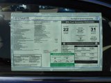 2012 Volkswagen Passat 2.5L SE Window Sticker