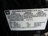 2005 Buick Rendezvous Ultra Info Tag