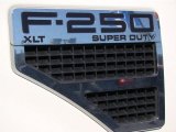 2008 Ford F250 Super Duty XLT SuperCab Marks and Logos