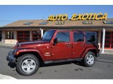2009 Red Rock Crystal Pearl Jeep Wrangler Unlimited Sahara 4x4 #56014118