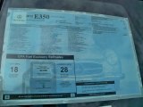 2012 Mercedes-Benz E 350 Cabriolet Window Sticker