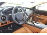 2012 Jaguar XJ XJL Supercharged London Tan/Navy Interior