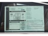 2012 Jaguar XJ XJ Supercharged Window Sticker