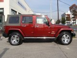 2009 Red Rock Crystal Pearl Jeep Wrangler Unlimited Sahara 4x4 #56013225