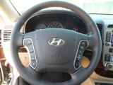 2012 Hyundai Santa Fe Limited V6 Steering Wheel