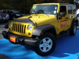 2008 Detonator Yellow Jeep Wrangler Unlimited X 4x4 #56013640