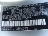 2009 Sienna Color Code for Silver Shadow Pearl - Color Code: 1D7