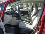 2012 Ford Fiesta SE Sedan Light Stone/Charcoal Black Interior