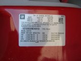 2011 GMC Sierra 2500HD SLE Extended Cab 4x4 Info Tag