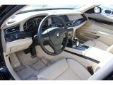 2010 BMW 7 Series 750Li xDrive Sedan Oyster Nappa Leather Interior