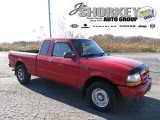Bright Red Ford Ranger in 2000