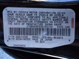 2003 GS Color Code for Black Onyx - Color Code: 202