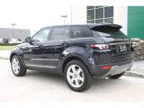 2012 Land Rover Range Rover Evoque Pure Exterior view from rear in Buckingham Blue Metallic
