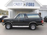 1990 Raven Black Ford Bronco Custom 4x4 #56231588