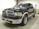 2011 Brilliant Black Crystal Pearl Dodge Ram 1500 Laramie Crew Cab 4x4 #56231554