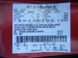 2008 Mountaineer Color Code for Vivid Red Metallic - Color Code: G2