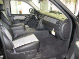 2012 GMC Sierra 1500 SLT Crew Cab 4x4 SLT front seats in light titanium/ebony leather
