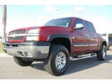 2004 Sport Red Metallic Chevrolet Silverado 1500 Z71 Crew Cab 4x4 #5611065