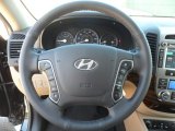 2012 Hyundai Santa Fe Limited Steering Wheel