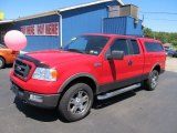 2005 Bright Red Ford F150 FX4 SuperCab 4x4 #56275973