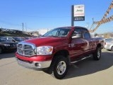 2008 Inferno Red Crystal Pearl Dodge Ram 2500 Lone Star Edition Quad Cab 4x4 #56275229