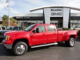 2012 Fire Red GMC Sierra 3500HD SLT Crew Cab 4x4 Dually #56275214