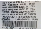 2009 CR-V Color Code for Tango Red Pearl - Color Code: R525P