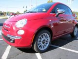2012 Rosso Brillante (Red) Fiat 500 c cabrio Lounge #56275814