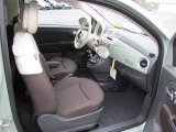 2012 Fiat 500 Pop Tessuto Marrone/Avorio (Brown/Ivory) Interior