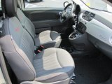 2012 Fiat 500 Lounge Tessuto Grigio/Nero (Grey/Black) Interior