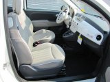 2012 Fiat 500 c cabrio Lounge Tessuto Avorio-Nero/Avorio (Ivory-Black/Ivory) Interior