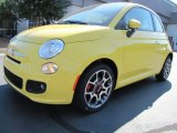 2012 Giallo (Yellow) Fiat 500 Sport #56275755