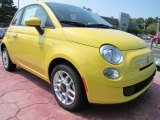 2012 Fiat 500 Giallo (Yellow)