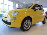 2012 Giallo (Yellow) Fiat 500 c cabrio Lounge #56275734