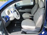 2012 Fiat 500 Lounge Tessuto Avorio/Avorio (Ivory/Ivory) Interior