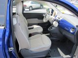 2012 Fiat 500 Lounge Tessuto Avorio/Avorio (Ivory/Ivory) Interior