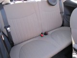 2012 Fiat 500 c cabrio Lounge Tessuto Avorio-Nero/Nero (Ivory-Black/Black) Interior