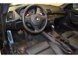 2010 BMW 1 Series 135i Coupe Black Interior