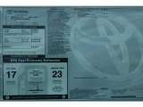 2012 Toyota Sienna LE AWD Window Sticker